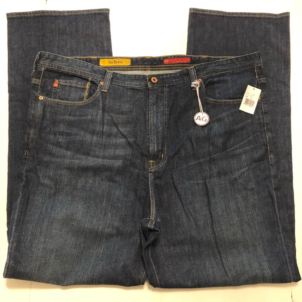 NWT AG Adriano Goldschmied “The Brave” Straight Relaxed Jeans Size 46